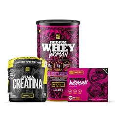 Imagem de Whey Protein Woman 450g + Creatina 90g + Kimera Woman - Iridium Labs