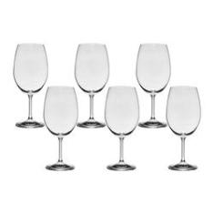 Imagem de 6 Taças De Cristal Para Vinho Bordeaux 540 ml Linha Roberta Bohemia Cristal