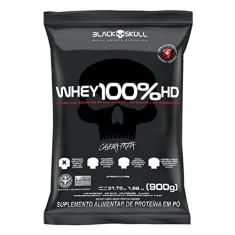 Imagem de Refil Whey 100% Hd Chocolate 900G, Black Skull