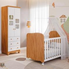 Imagem de Quarto De Bebê Completo Berço Americano Uli Guarda Roupa Uli 2 Portas