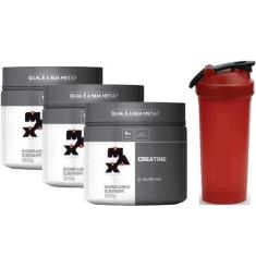 Imagem de Kit c/ 3 un creatine monohidratada pote 300g - creatina max titanium