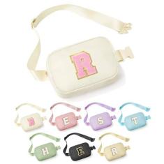 Imagem de YOOLIFE Bolsas transversais para mulheres – Bolsa de cinto com inicial pequena pochete para mulheres, bolsa transversal, presentes de aniversário personalizados para mulheres, adolescentes, meninas,