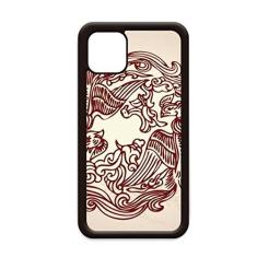 Imagem de Duas capas chinesas Phoenix Animal Circle Rettrait para iPhone 12 Pro Max para Apple Mini Mobile Case Shell