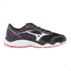 Imagem de Tênis Corrida Feminino Mizuno Hawk 5 Preto/Rosa