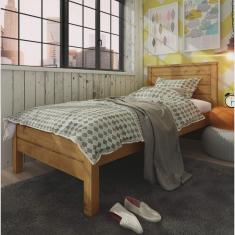 Imagem de Cama de Solteiro em Madeira Maciça Madma ArteMobili Garapa