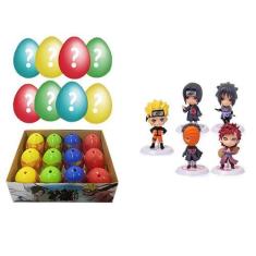 Imagem de Kit 8 Ovos Surpresa Miniaturas Colecionáveis Naruto Ninjas - Tiktoys