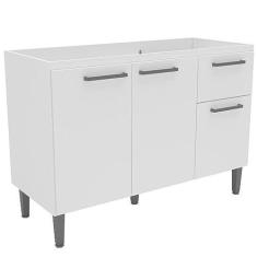 Imagem de Balcão Pia Mademovel 2326 120cm 3 Portas 1 Gaveta Sem Tampo