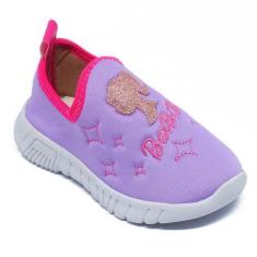 Imagem de Tenis Infantil Casual Barbie Bi  Escolar Lilas -  Beanna Calçados, Lil