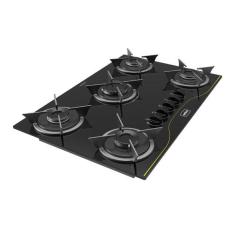 Imagem de Cooktop Para Cozinha Realce 5 Queimadores Preto