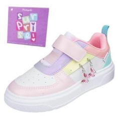 Imagem de Tenis Infantil Menina Casual Pingente Surpresa Xp24 Pampili-Feminino