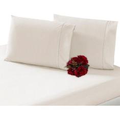 Imagem de Jogo Lençol King Size 3 Peças 100% Algodão 180 Fios P.palito - INGRID 