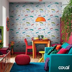 Imagem de Papel De Parede Adesivo Lavável Balões 9M