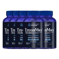 Imagem de Kit 5 TreonMax Magnesio Treonato 500 Mg 60 Capsula Puro Original