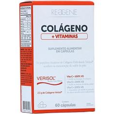 Imagem de Katiguá, Colágeno Hidrolisado Verisol, Com vitamina C, D e E, Sem sabor, 60 Cápsulas rígidas • 15 doses, Branco