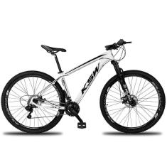 Imagem de Bicicleta Aro 29 Ksw Xlt 24 Marchas Shimano E Freios A Disco Quadro 15&quot; Branco-preto