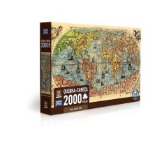 Imagem de Quebra Cabeça Mapa Mundi 2000 Peças 003235 - Toyster