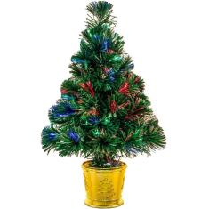 Imagem de Árvore de Natal Taokftly Fiber Optic Mini 24 polegadas verde