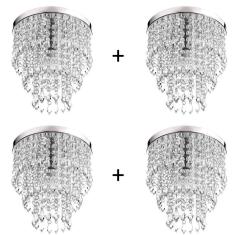 Imagem de Kit 4 Lustres De Cristal Acrilico Manucrillic Maravilhoso!