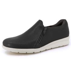 Imagem de Tênis Casual Feminino Zíper Preto Usaflex MM1801