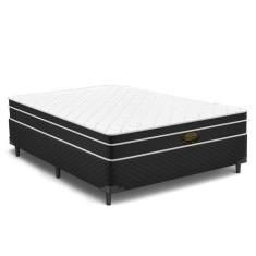 Imagem de Cama Box + Colchao  Molas Bonnel King Star Sweet Black - King Star Col
