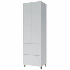 Imagem de Paneleiro Nesher Rainha em MDF 15mm com 2 Portas, 2 Gavetas e 3 Prateleiras - 70cm de largura - Branco