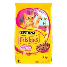 Imagem de Ração Seca Nestlé Purina Friskies Mix de Carnes para Gatos Adultos - 3 Kg