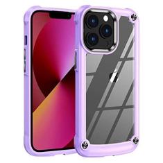 Imagem de Capa de telefone transparente para iPhone 13 Pro Max 12 11 XS Max XR X 7 8 Plus Transparente 3 em 1 Hard PC Back Cover, T4, Para iphone 12