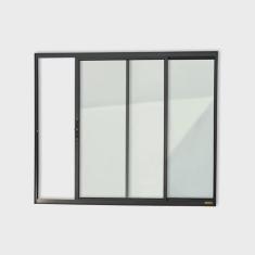 Imagem de Janela Confort 2 Folhas Vidro Liso 120cm x 120cm Brimak