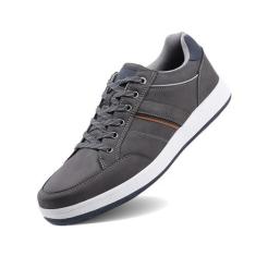 Imagem de LANGDU Tênis masculino casual, moderno, respirável, confortável, para caminhada, tamanho 38-44, Cinza 2309, 41