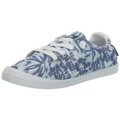 Imagem de Roxy Tênis feminino sem cadarço Bayshore, Azul poeira, 36