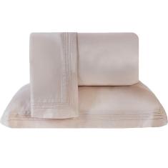 Imagem de Jogo de Cama Casal 4 Pçs 300 Fios Classic 140x190x35cm