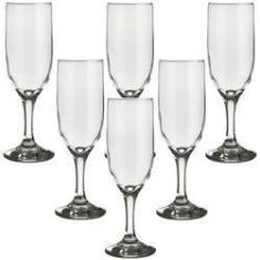 Imagem de Jogo Com 6 Taças Para Champagne Frisante 210ml Vidro Nadir Windsor