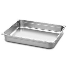 Imagem de Kit 2 Cubas Gastronomica Inox 1/1x65mm com tampas Brasinox