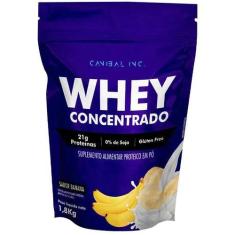 Imagem de Whey Protein Concentrado Gods Whey 1,8Kg Canibal Banana - Canibal Inc