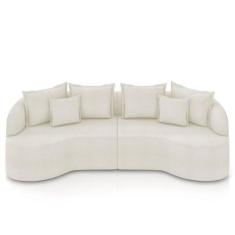 Imagem de Sofá 4 Lugares 250cm Orgânico Quito K04 Bouclê Areia - Mpozenato