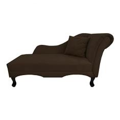 Imagem de Recamier Divã Sofá Olivia Psicologia Consultório Suede Marrom - Dl Decor