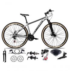 Imagem de Bicicleta Aro 29 Absolute Nero 5 Câmbios Shimano 24v K7 Freios Hidráulicos Garfo Trava Com Pneu Faixa - Cinza 17