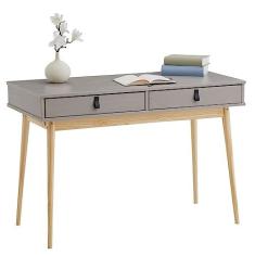 Imagem de Mesa Escrivaninha Retro Madeira 2 Gavetas Wanda