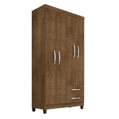 Imagem de Guarda Roupa Solteiro 4 Portas e 2 Gavetas Monique Malbec - Pallazio