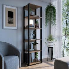 Imagem de Guarda Roupa Quarto Solteiro Casal Prateleiras Preto Marrom