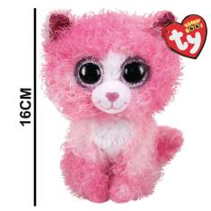 Imagem de Pelúcia Gatinho Reagan Beanie Boos TY Colecionável 16cm