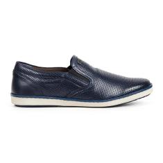 Imagem de Tênis Slip On Couro Calce Fácil Casual Masculino-Masculino