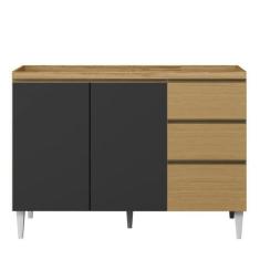 Imagem de Balcão de Cozinha Sophia Clara 120cm sem Tampo - Aramóveis, Atacama/Gr