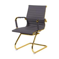 Imagem de Cadeira De Escritório Eames Cinza - Fixa | Dourado Brilho