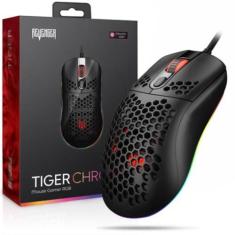 Imagem de Mouse Gamer Led Tiger Chroma 7 Botões Rgb Colmeia Cor Preto - REVENGER