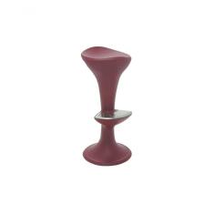 Imagem de Banqueta Tramontina Pepe em Polietileno Marsala com Apoio para Pés em Aço Inox