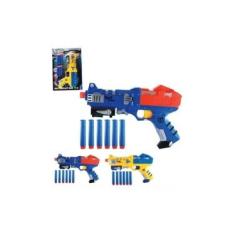 Lançador De Dardos Nerf Dart Blaster Azul Com 6 Munições em