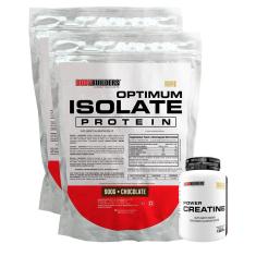 Imagem de Kit 2x Optimum Isolate Whey Protein 900g + Creatina 100g - Bodybuilders-Unissex
