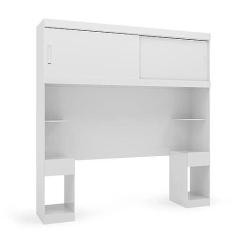 Imagem de Guarda Roupa Casal Ponte 2 Portas 2 Gavetas Gênova Plus Batrol Móveis Branco