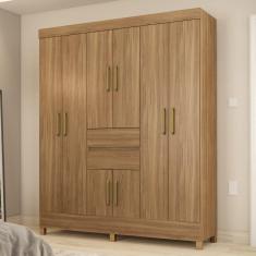 Imagem de Guarda Roupa Casal 8 Portas 2 Gavetas Munique D02 Amendola Touch - Mpozenato
